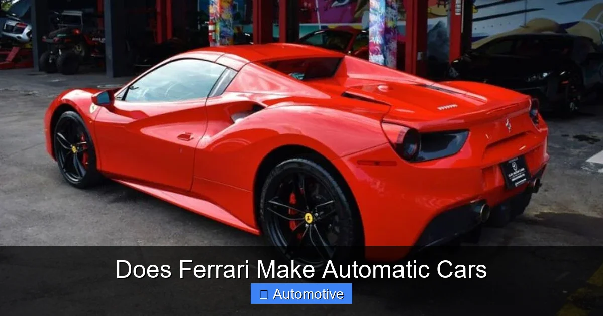 Does Ferrari Make Automatic Cars