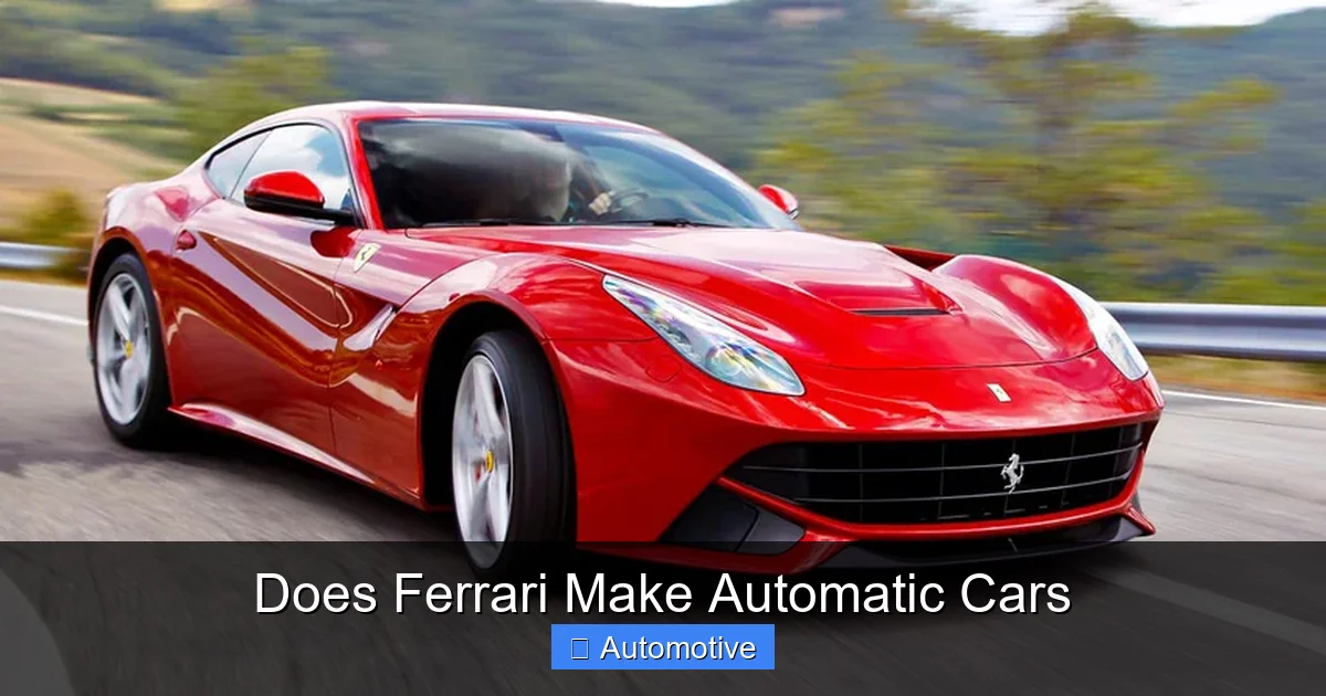 Does Ferrari Make Automatic Cars