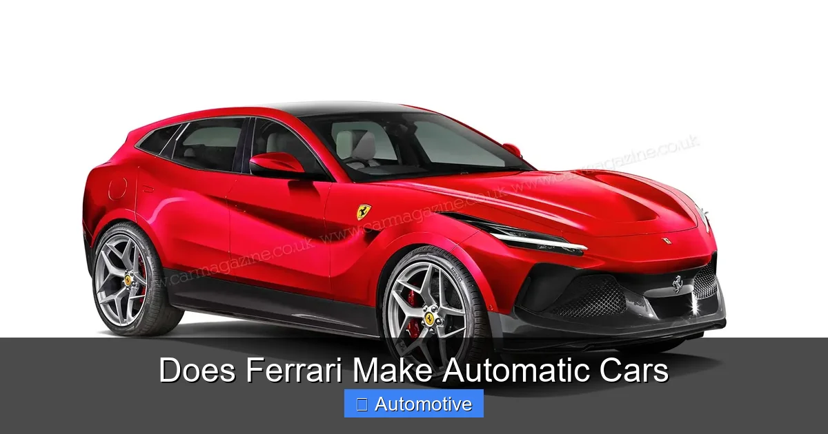 Does Ferrari Make Automatic Cars