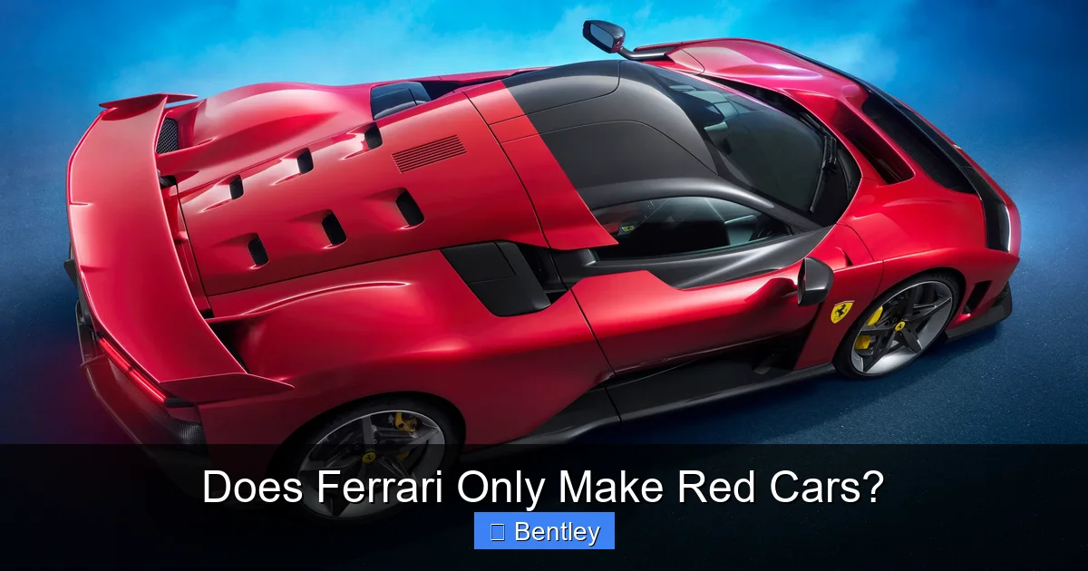 Does Ferrari Only Make Red Cars?