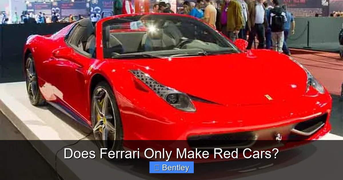 Does Ferrari Only Make Red Cars?