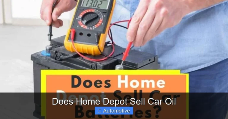 Does Home Depot Sell Car Oil