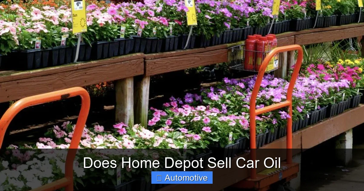 Does Home Depot Sell Car Oil