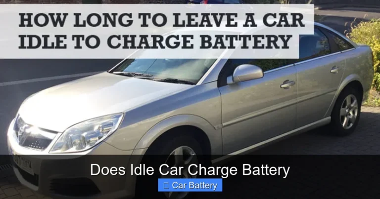 Does Idle Car Charge Battery