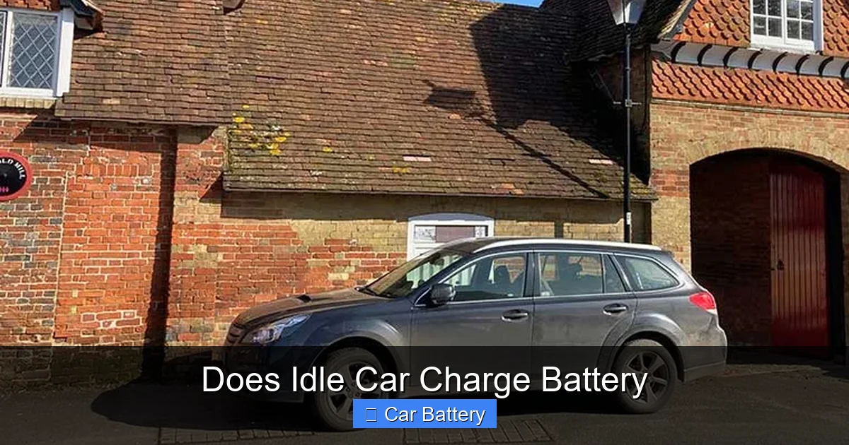 Does Idle Car Charge Battery
