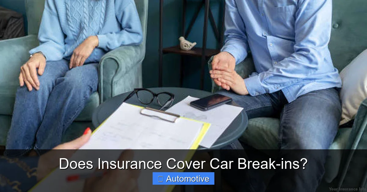 Does Insurance Cover Car Break-ins?