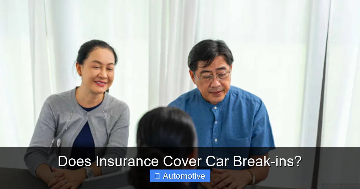 Does Insurance Cover Car Break-ins?