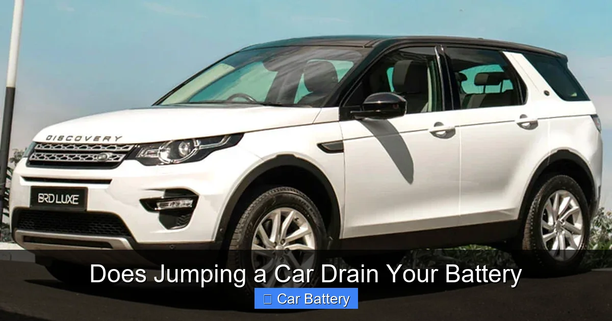 Does Jumping a Car Drain Your Battery