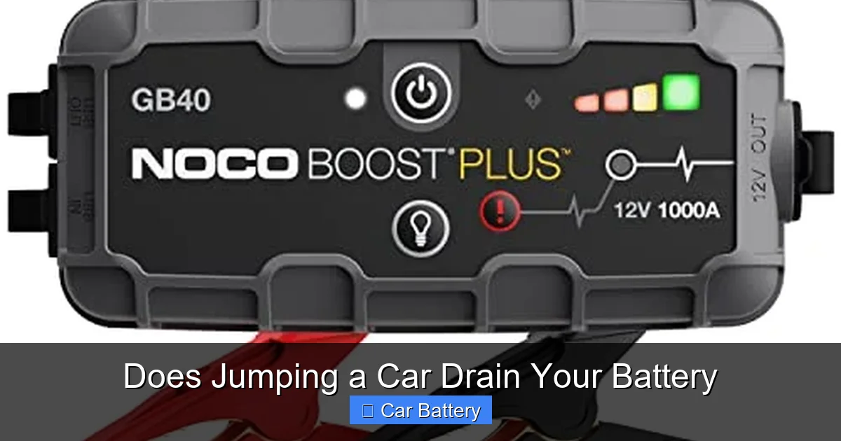 Does Jumping a Car Drain Your Battery