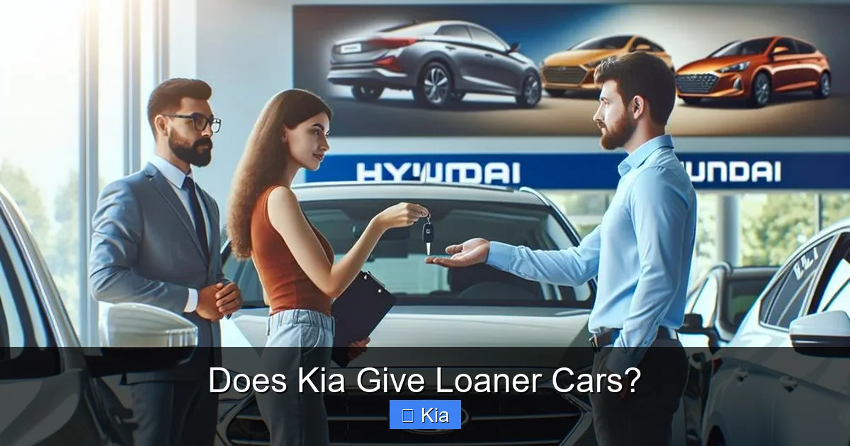 Does Kia Give Loaner Cars?