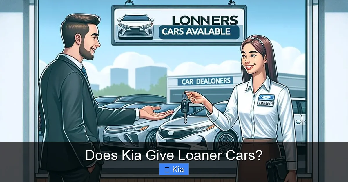 Does Kia Give Loaner Cars?