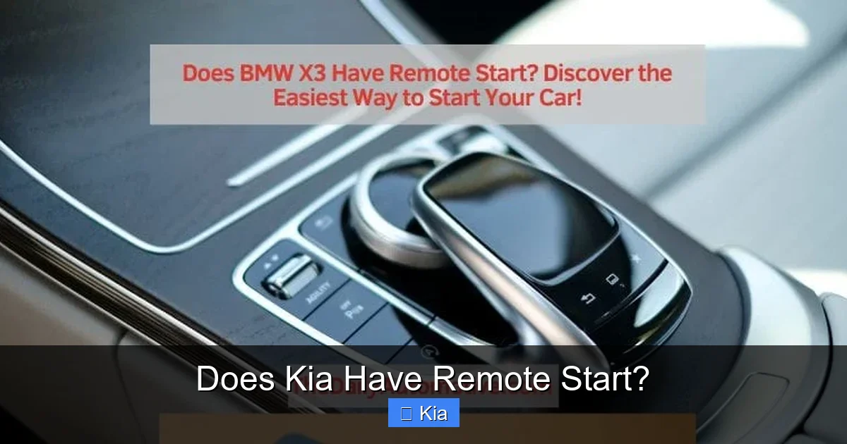 Does Kia Have Remote Start?