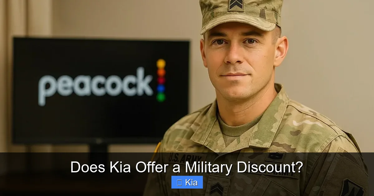 Does Kia Offer a Military Discount?