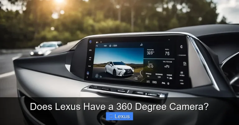 Does Lexus Have a 360 Degree Camera?