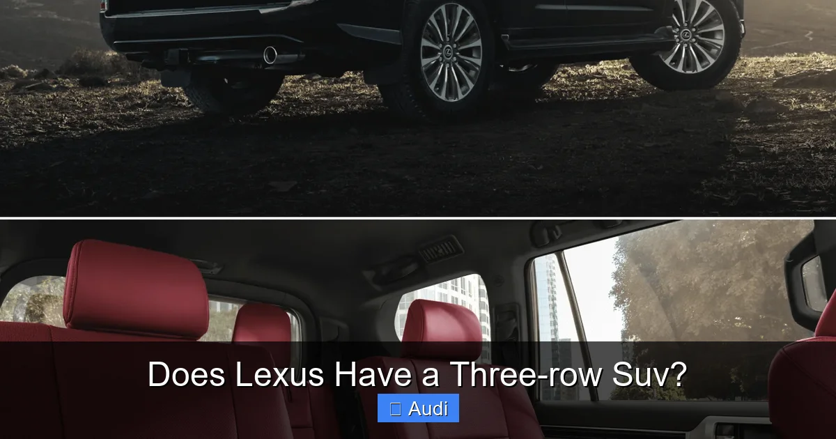 Does Lexus Have a Three-row Suv?