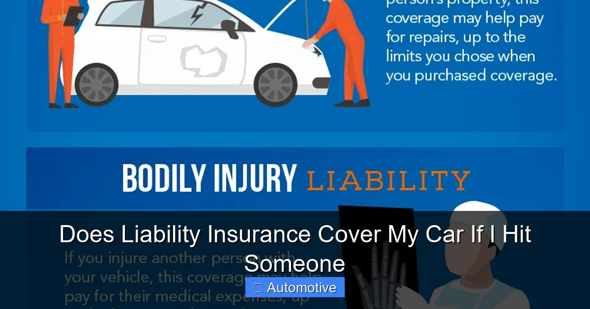 Does Liability Insurance Cover My Car If I Hit Someone