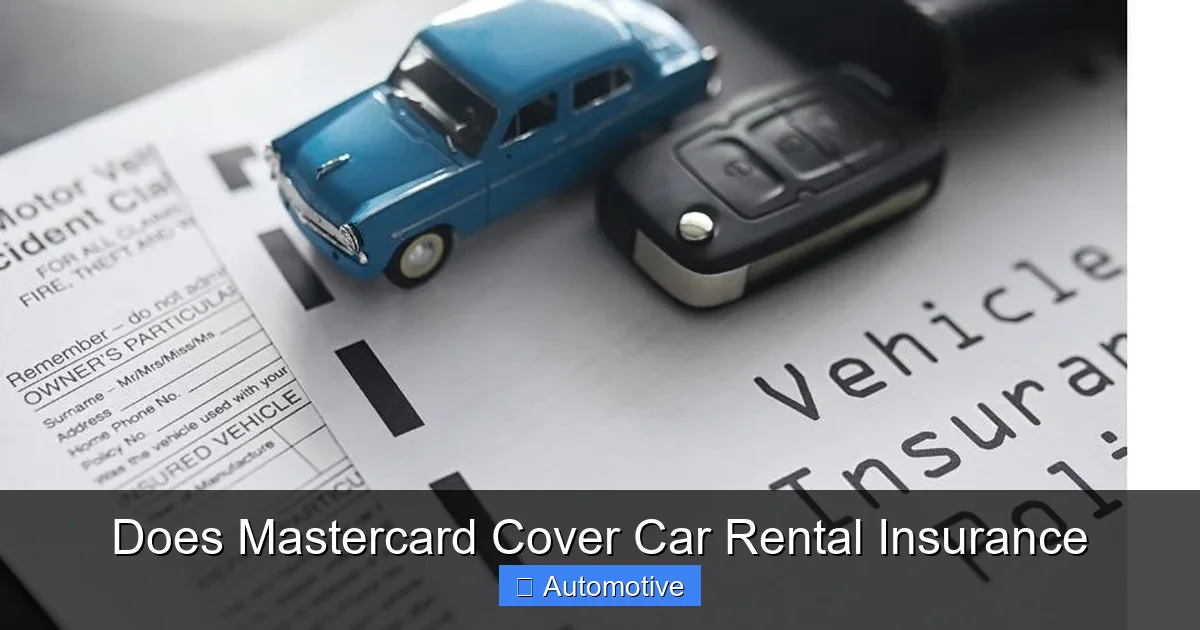 Does Mastercard Cover Car Rental Insurance