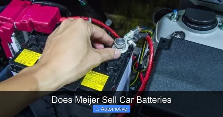 Does Meijer Sell Car Batteries