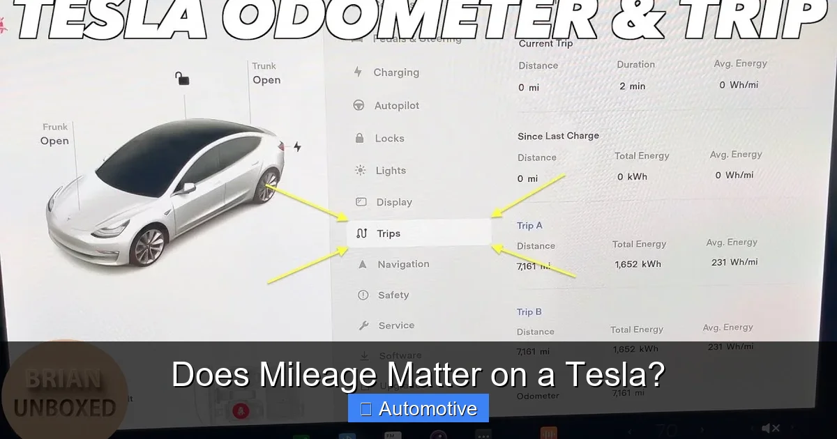 Does Mileage Matter on a Tesla?