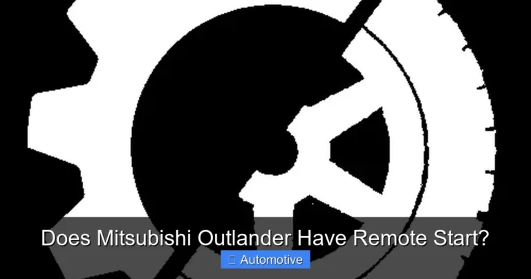Does Mitsubishi Outlander Have Remote Start?