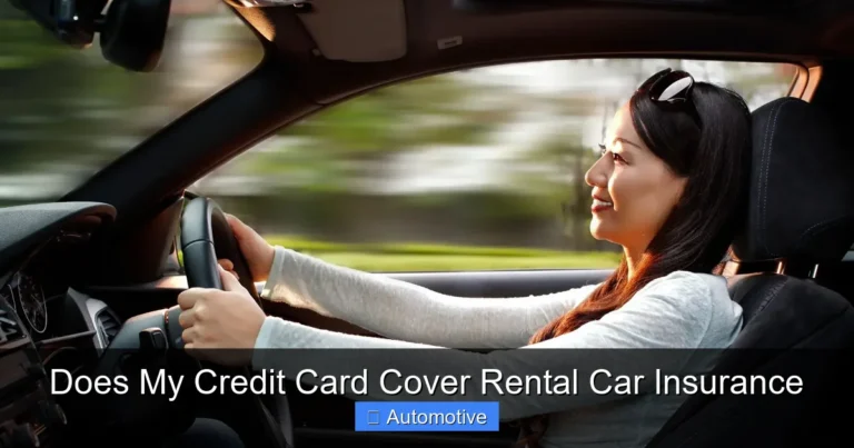 Does My Credit Card Cover Rental Car Insurance