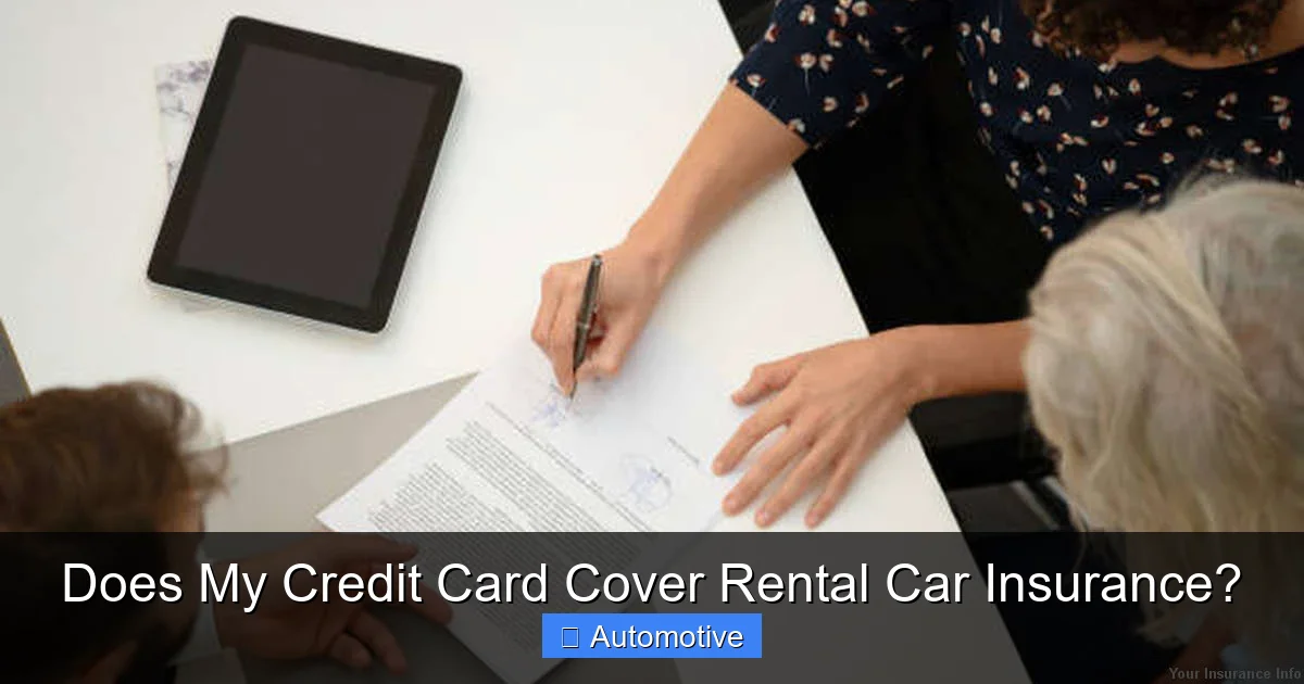 Does My Credit Card Cover Rental Car Insurance?