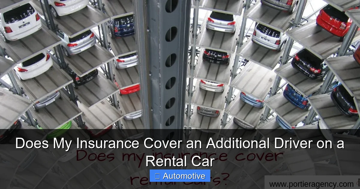 Does My Insurance Cover an Additional Driver on a Rental Car