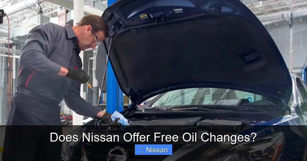 Does Nissan Offer Free Oil Changes?