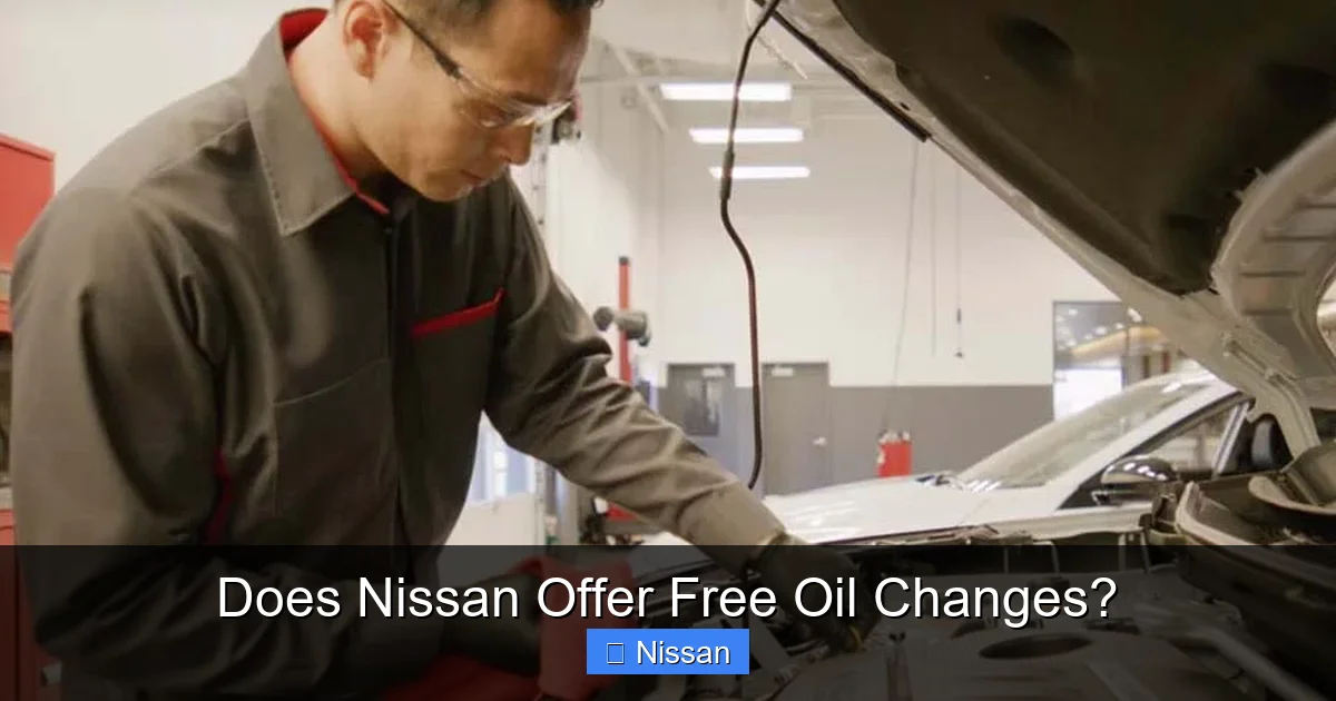 Does Nissan Offer Free Oil Changes?