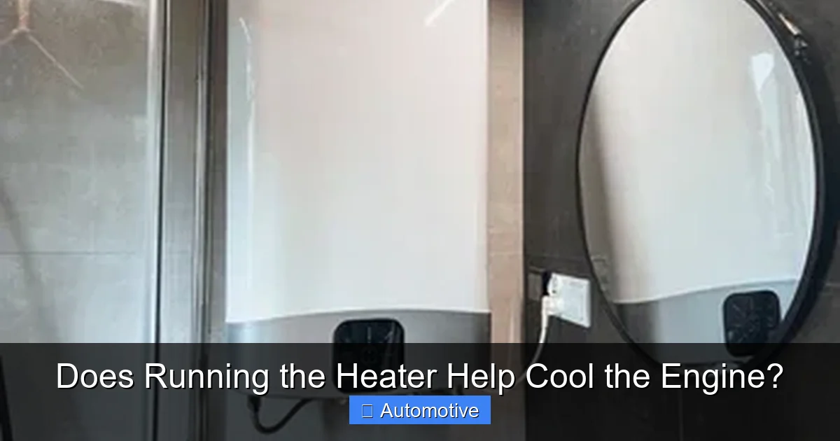 Does Running the Heater Help Cool the Engine?