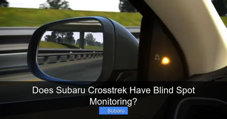 Does Subaru Crosstrek Have Blind Spot Monitoring?