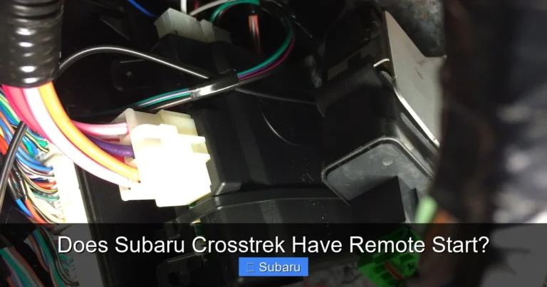 Does Subaru Crosstrek Have Remote Start?