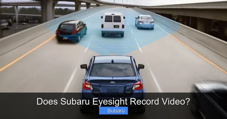 Does Subaru Eyesight Record Video?