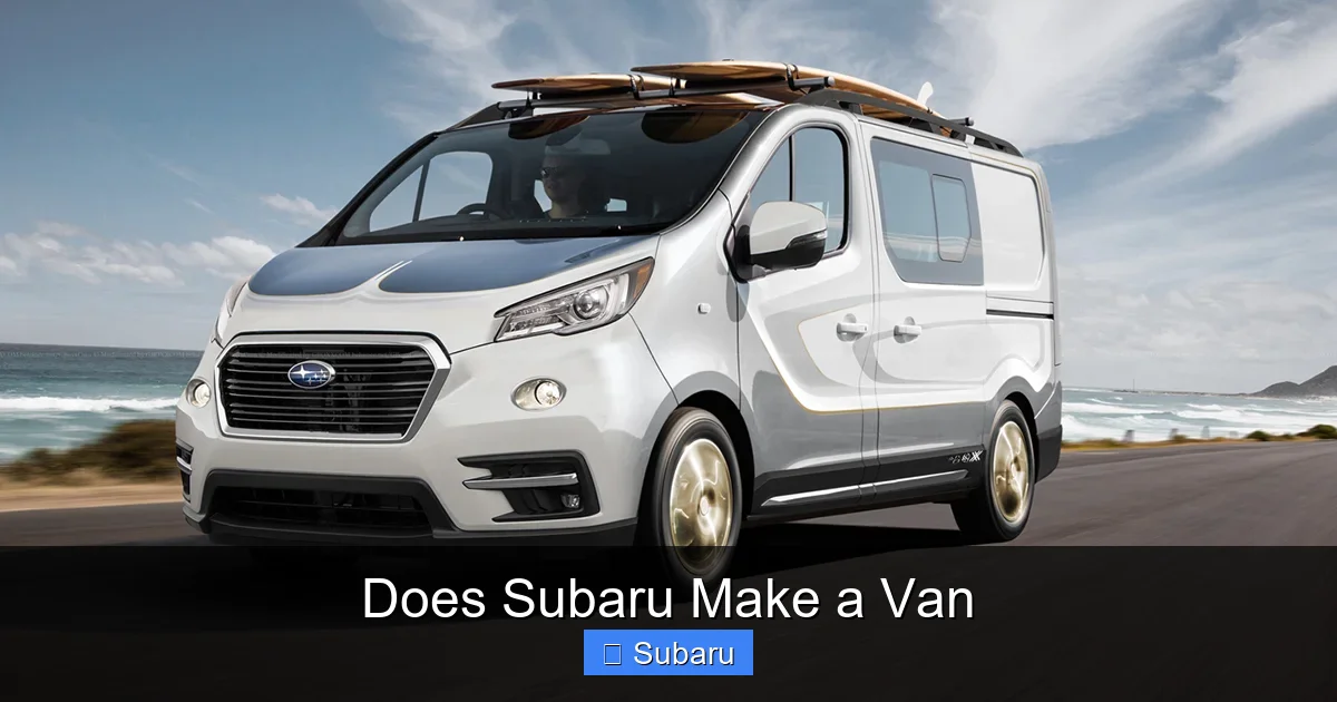 Does Subaru Make a Van