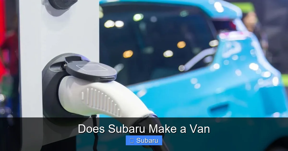 Does Subaru Make a Van