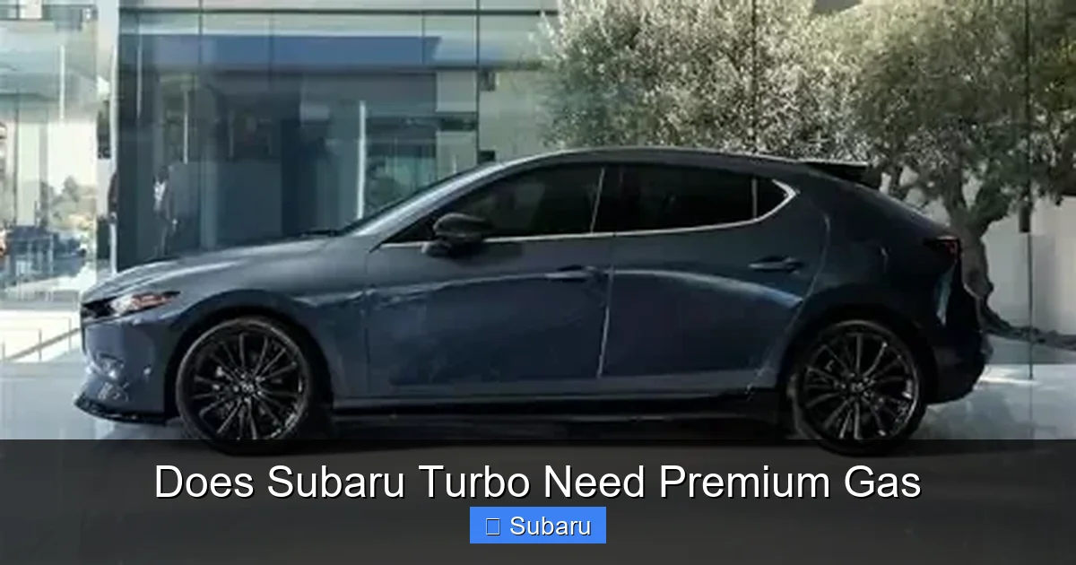 Does Subaru Turbo Need Premium Gas