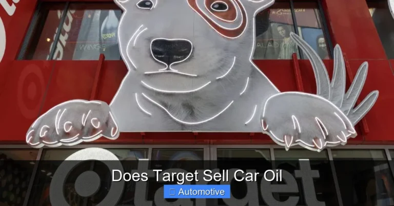 Does Target Sell Car Oil