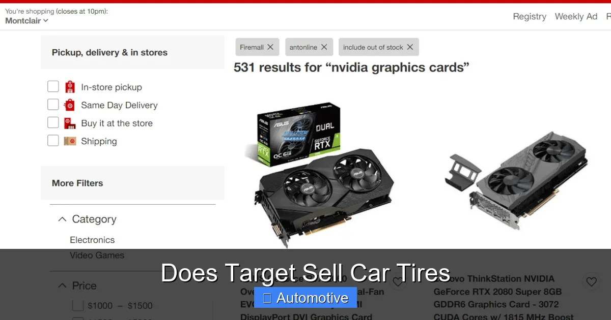 Does Target Sell Car Tires