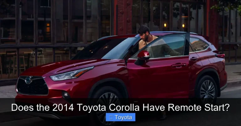 Does the 2014 Toyota Corolla Have Remote Start?