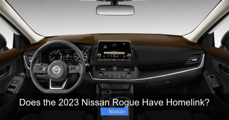 Does the 2023 Nissan Rogue Have Homelink?