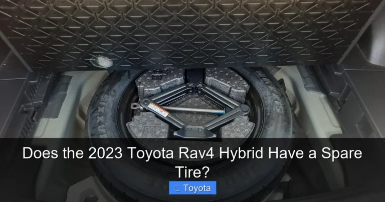 Does the 2023 Toyota Rav4 Hybrid Have a Spare Tire?