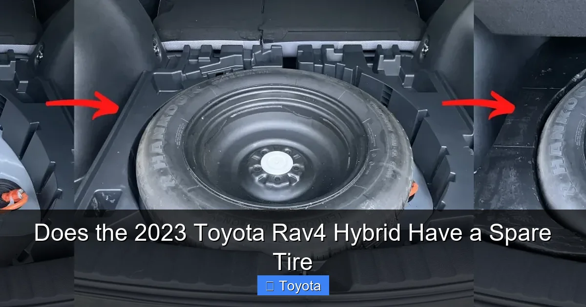 Does the 2023 Toyota Rav4 Hybrid Have a Spare Tire