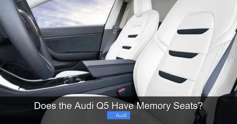 Does the Audi Q5 Have Memory Seats?
