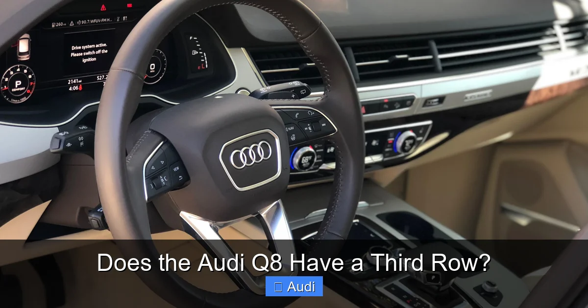 Does the Audi Q8 Have a Third Row?
