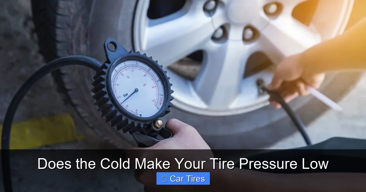 Does the Cold Make Your Tire Pressure Low