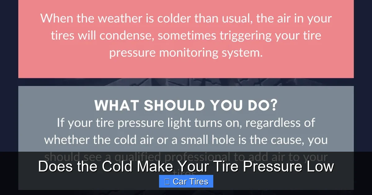 Does the Cold Make Your Tire Pressure Low