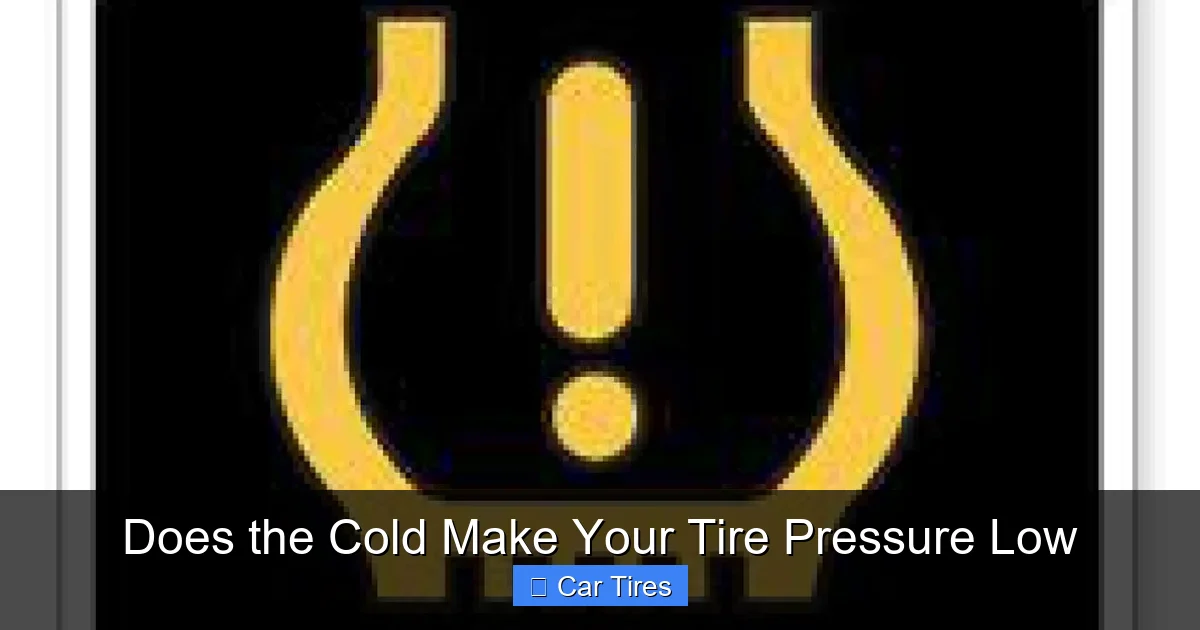 Does the Cold Make Your Tire Pressure Low