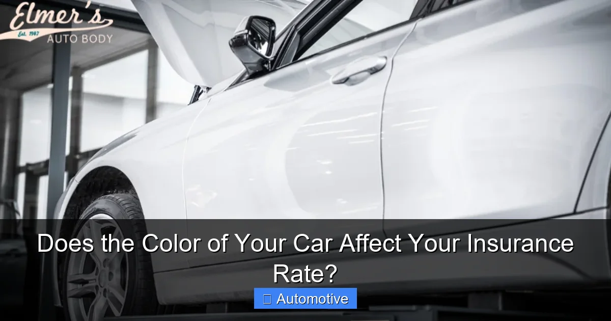 Does the Color of Your Car Affect Your Insurance Rate?
