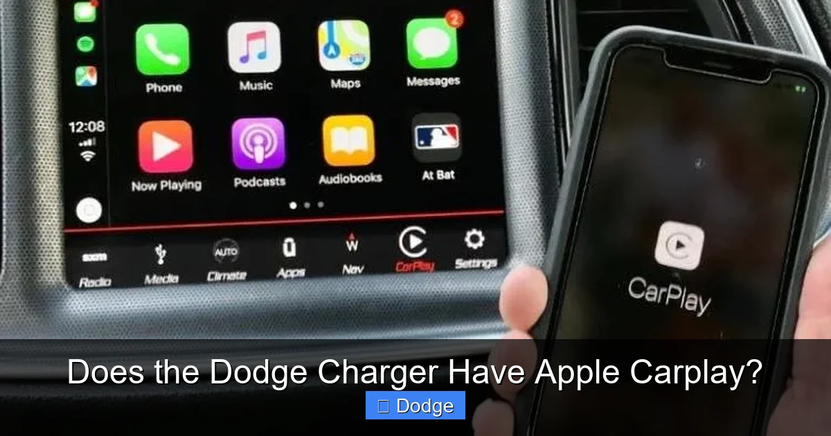 Does the Dodge Charger Have Apple Carplay?