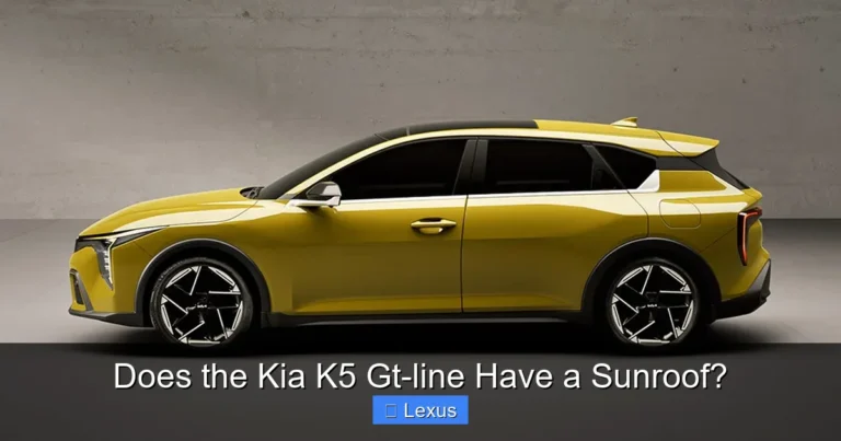 Does the Kia K5 Gt-line Have a Sunroof?